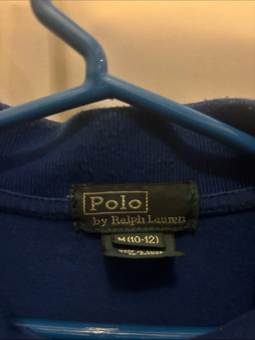 Ralph Lauren Polo Shirt in Deep Blue with Yellow Pony